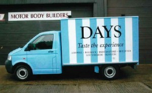 Special Box Van developed for Days Bakery